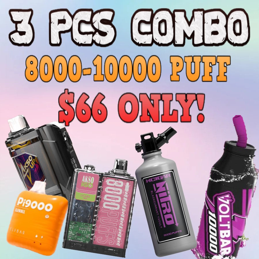 8000-10000 PUFF Disposable 3 PCS BUNDLE