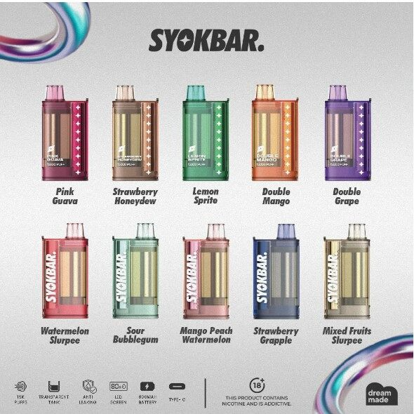 SYOKBAR 15000 PUFF DISPOSABLE