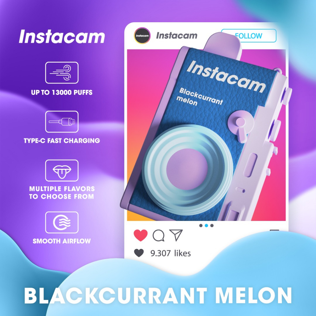 INSTACAM 13000 PUFF DISPOSABLE