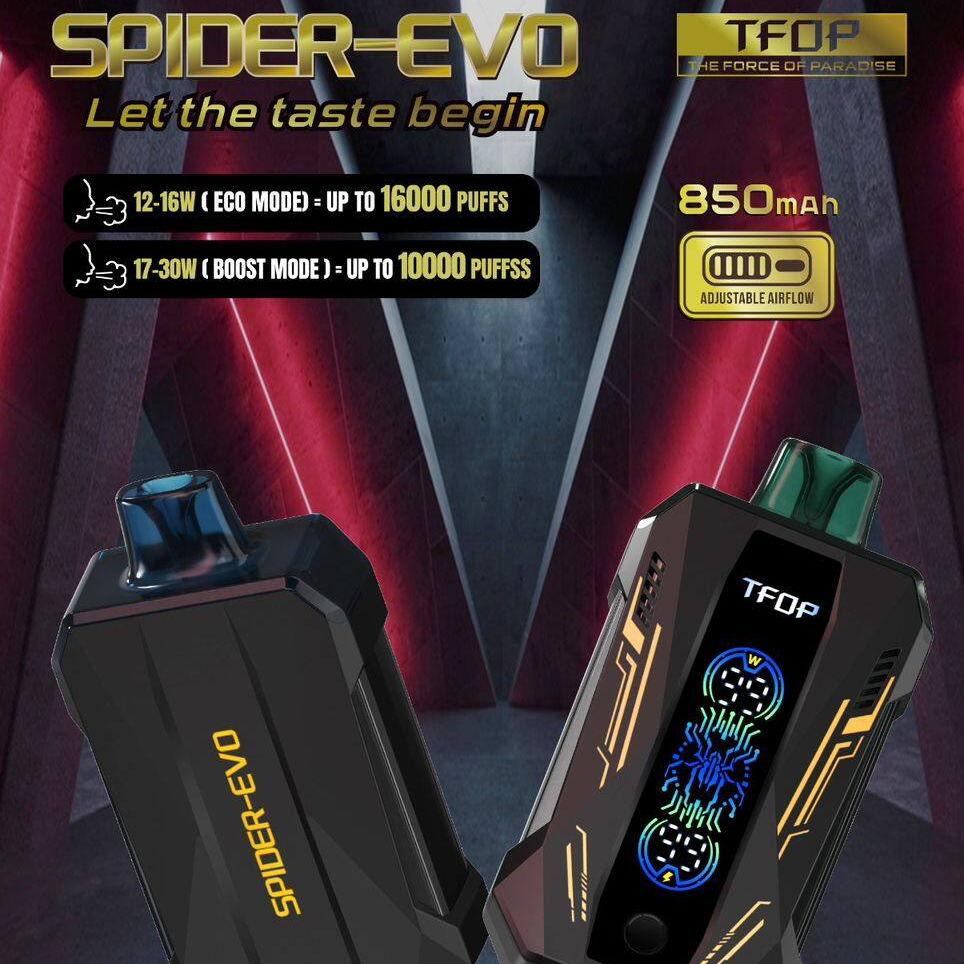 TFOP SPIDER EVO 16000 PUFF DISPOSABLE