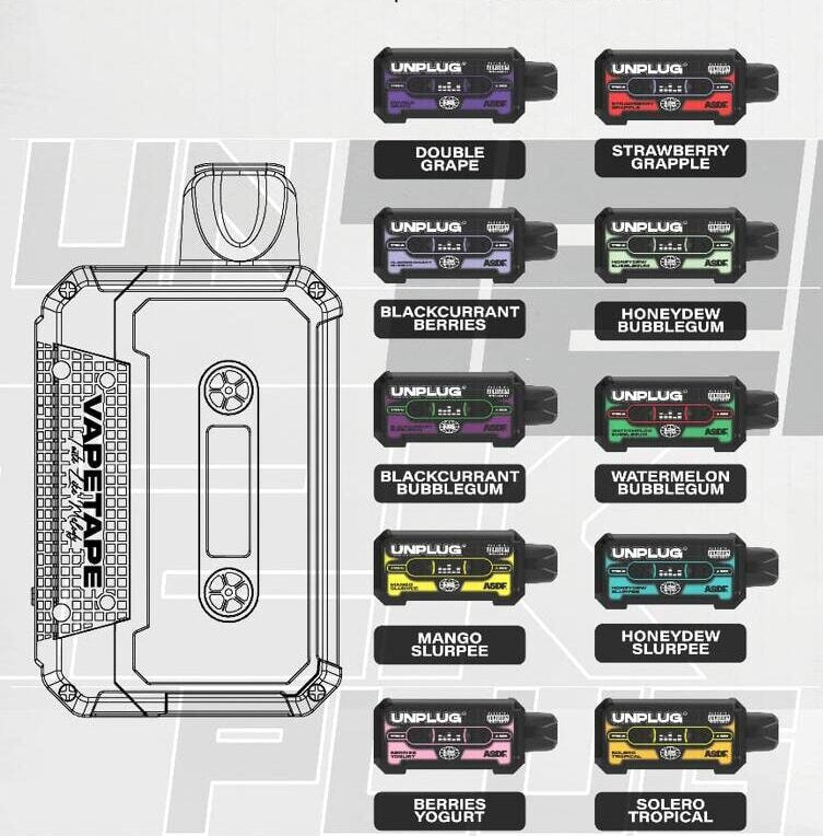 VAPETAPE UNPLUG 12000 PUFF DISPOSABLE