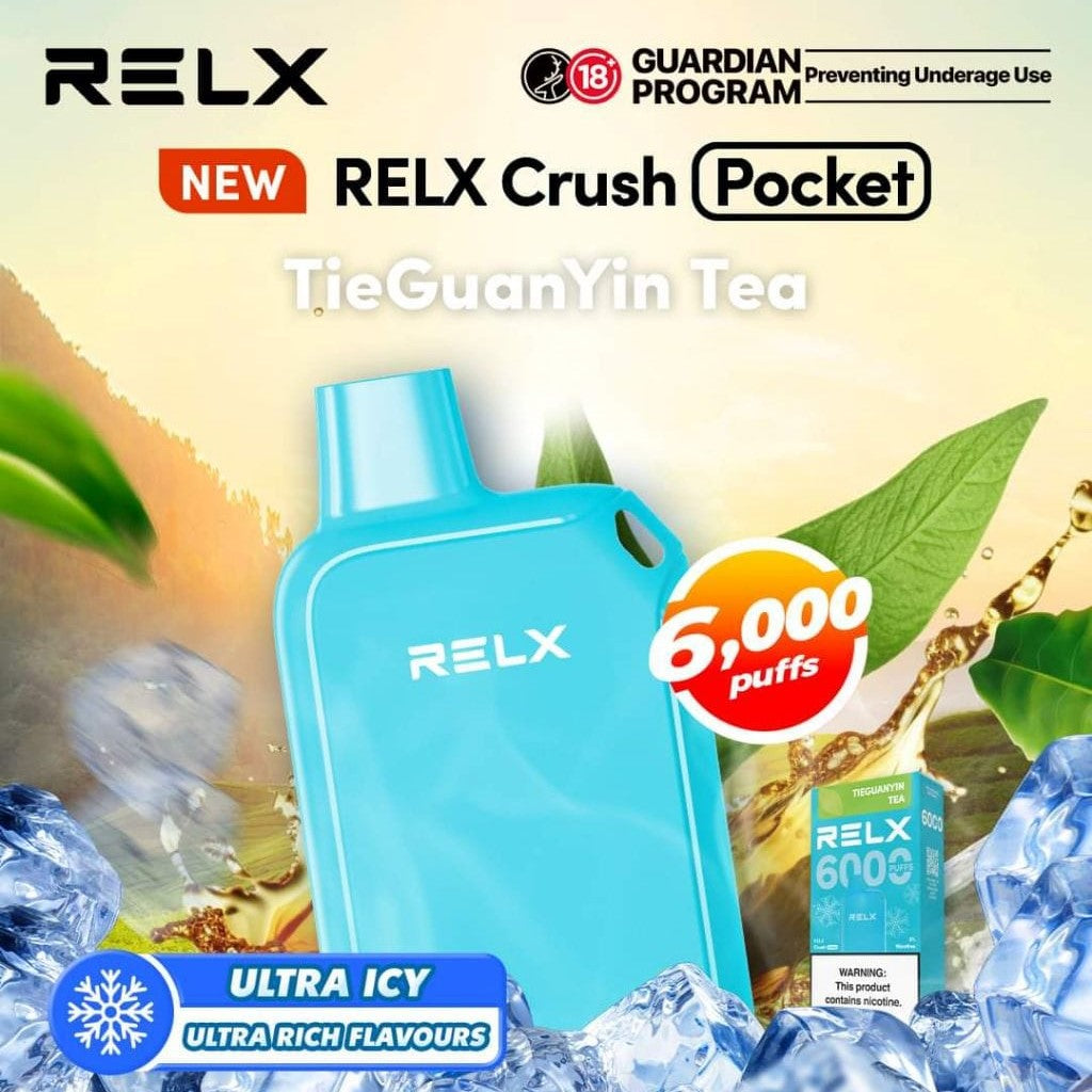 RELX CRUSH POCKET 6000 PUFF DISPOSABLE