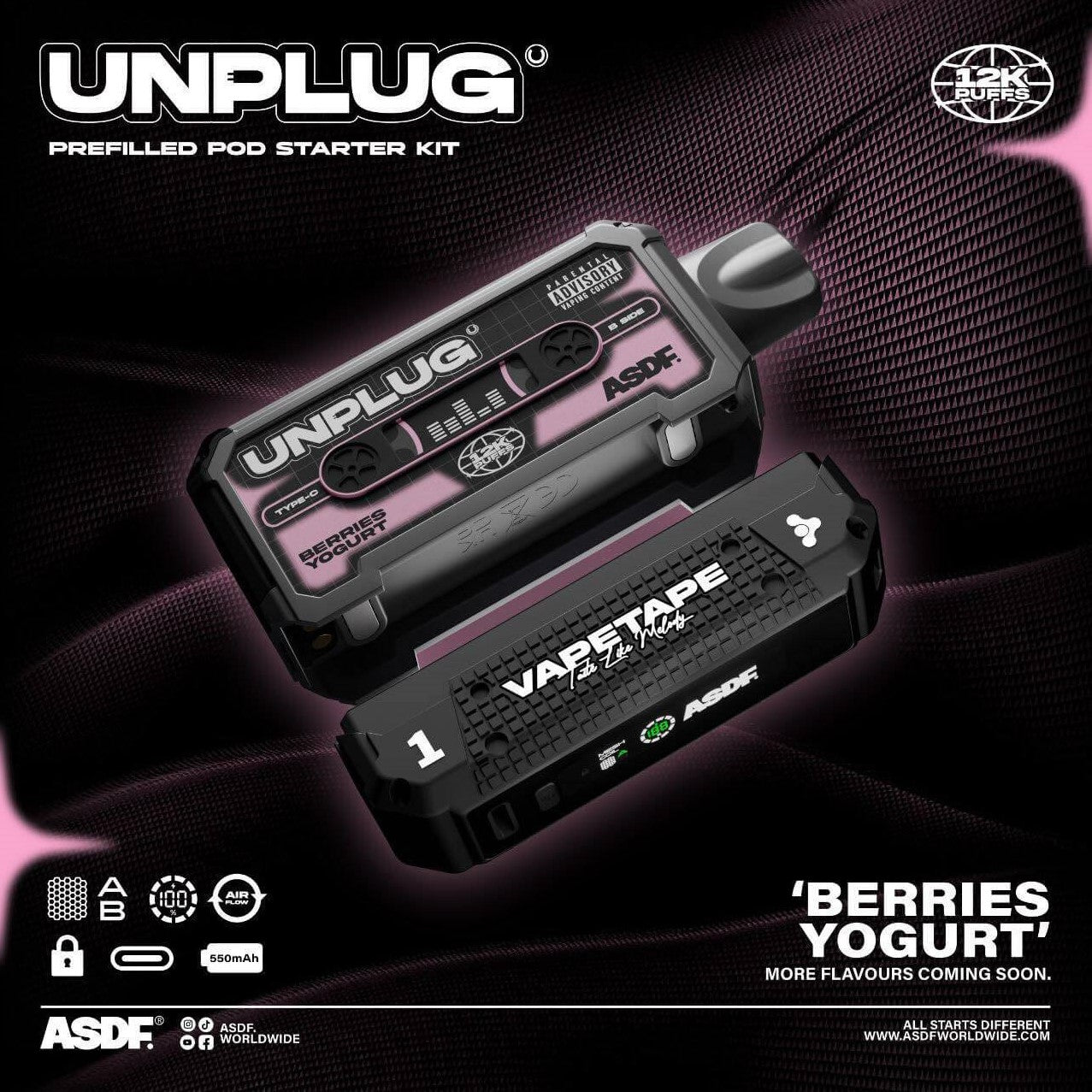VAPETAPE UNPLUG 12000 PUFF DISPOSABLE
