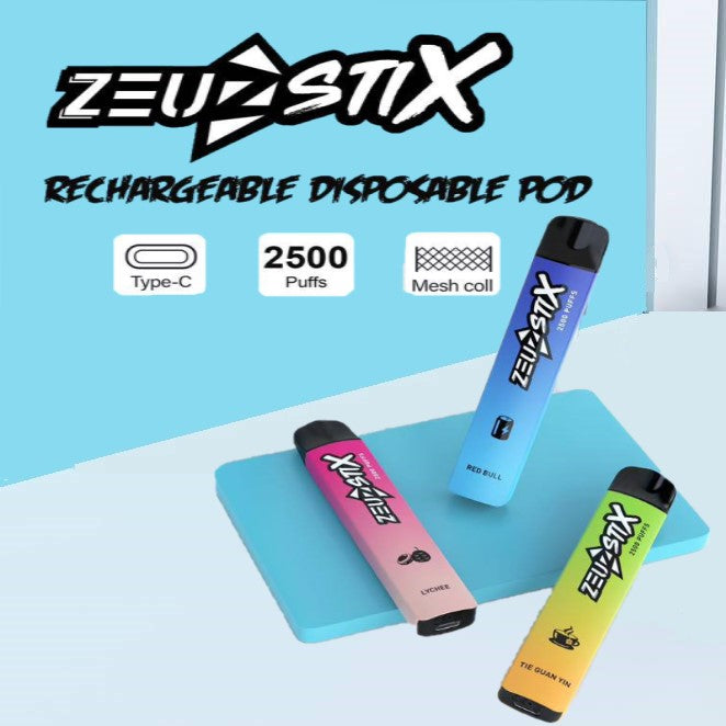 ZEUZSTIX 2500 RECHARGEABLE DISPOSABLE