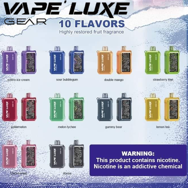 VAPE LUXE GEAR 18000 PUFF DISPOSABLE