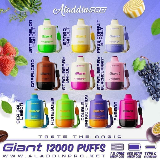 ALADDIN PRO GIANT 12,000 PUFF DISPOSABLE