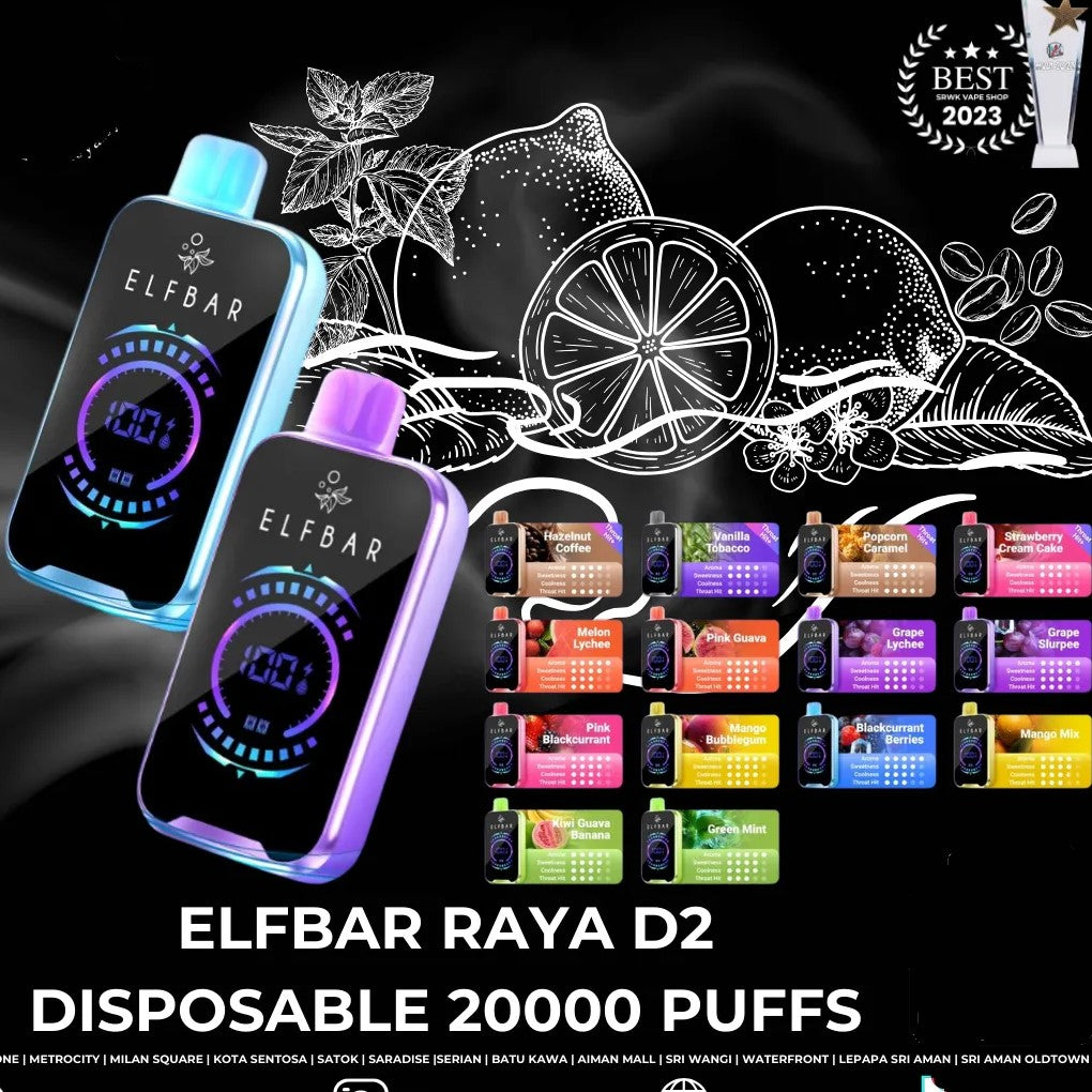 ELFBAR RAYA D2 20000 PUFF DISPOSABLE