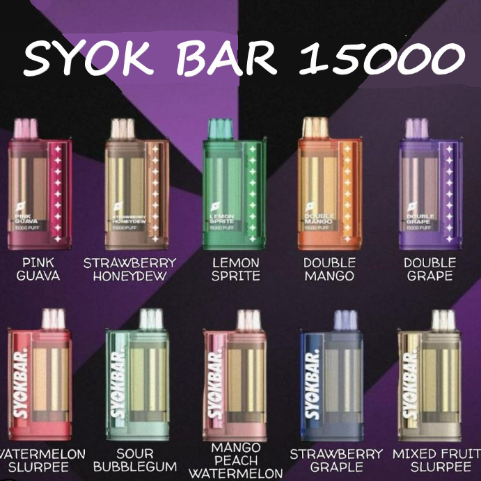 Syokbar SYOKBAR 15000 PUFF DISPOSABLE | SG Disposable | Vapesg | Sgvape | SG ...