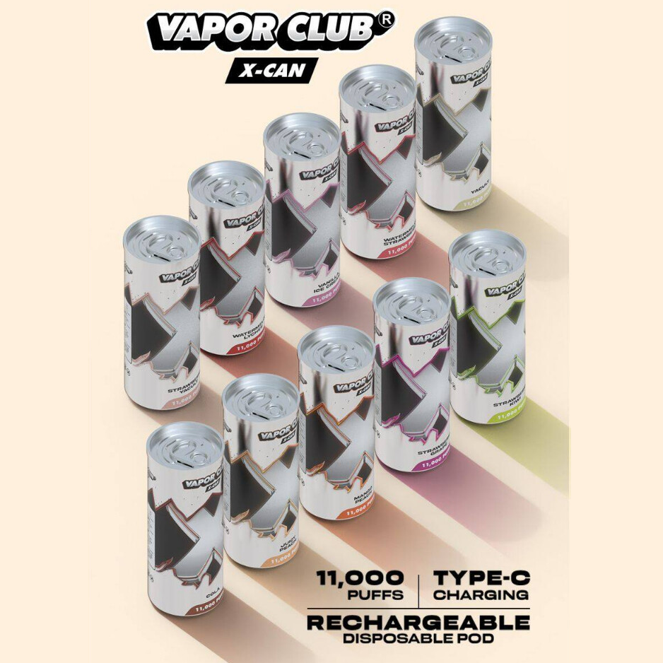 VAPOR CLUB X-CAN 11000 DISPOSABLE