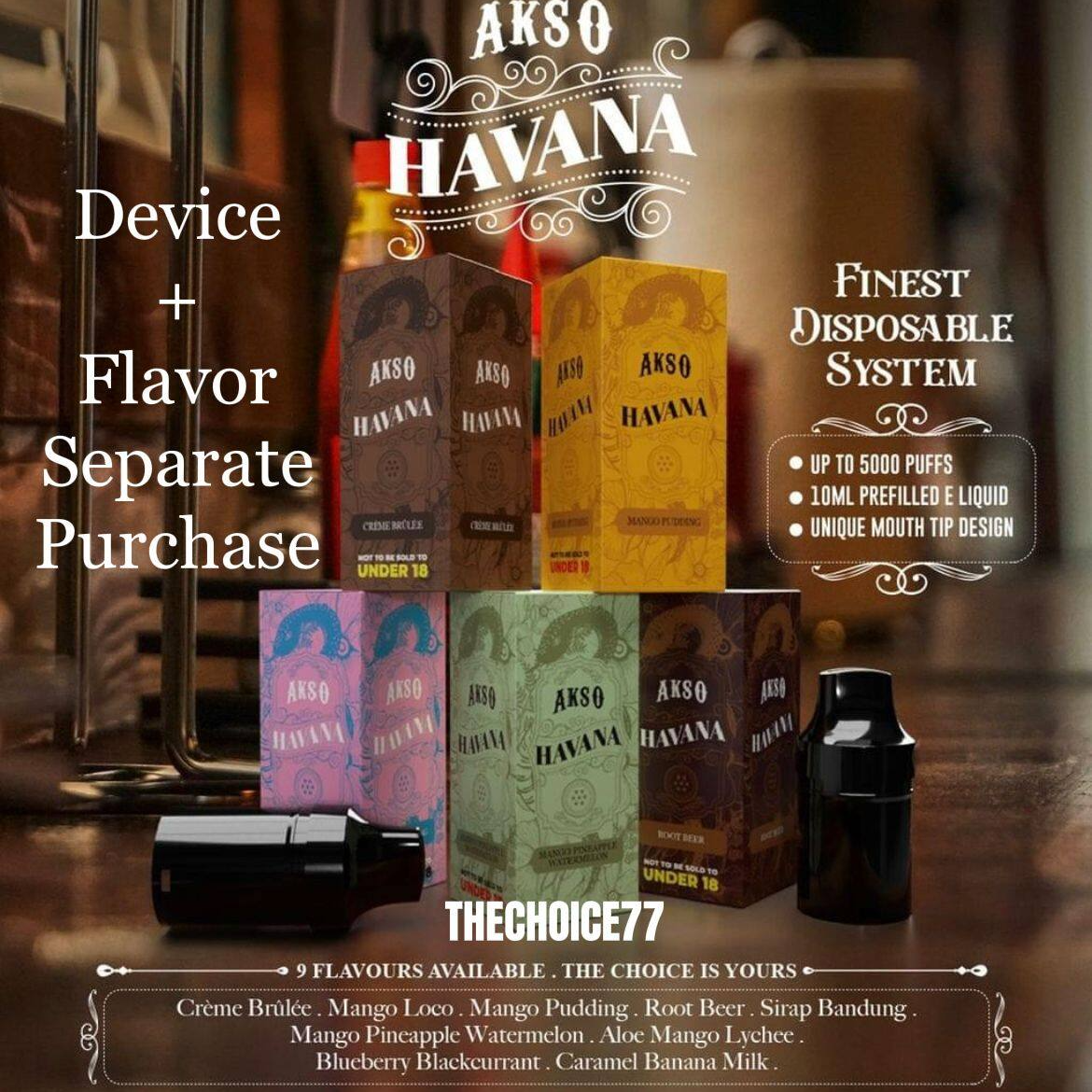 Akso Havana Cartridge 5000 Puff